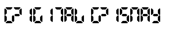 Digital Dismay font preview